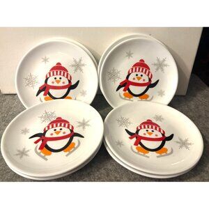 Set of 8 Penguin Appetizer 5.75" Plates  # 3282